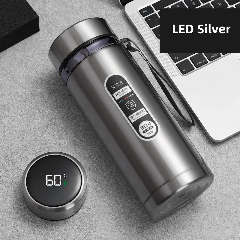 Junips | 800ml-1L Stainless Steel Thermos – Portable Vacuum Flask with LED Temperature Display