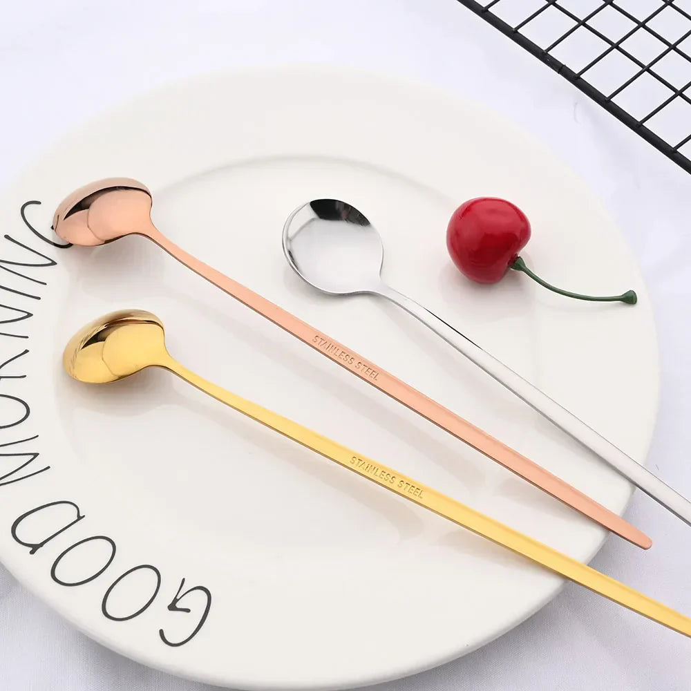 Junips | Golden 6-piece Long Handle Spoon Set