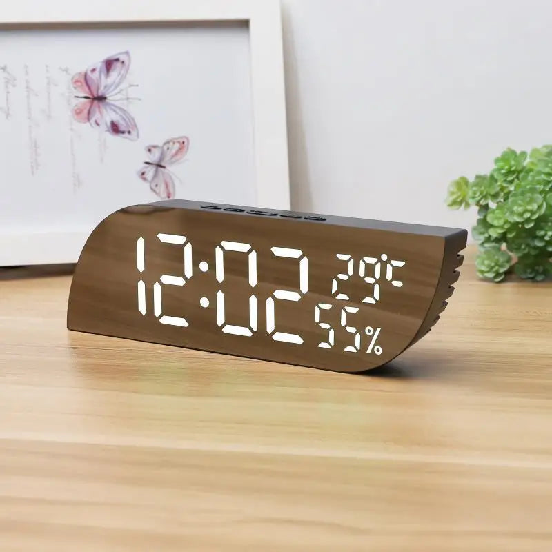Junips | LED Digital Alarm Clock with Dual Display & Unlimited Snooze