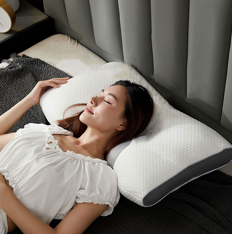 Junips | Hybrid Pillow for Back and Side Sleepers - Neck and Shoulder Support Pillow