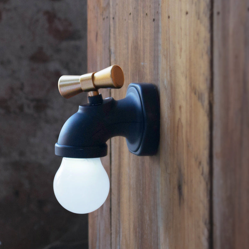 Junips | Modern creative faucet ABS PC USB LED night light wall lamp
