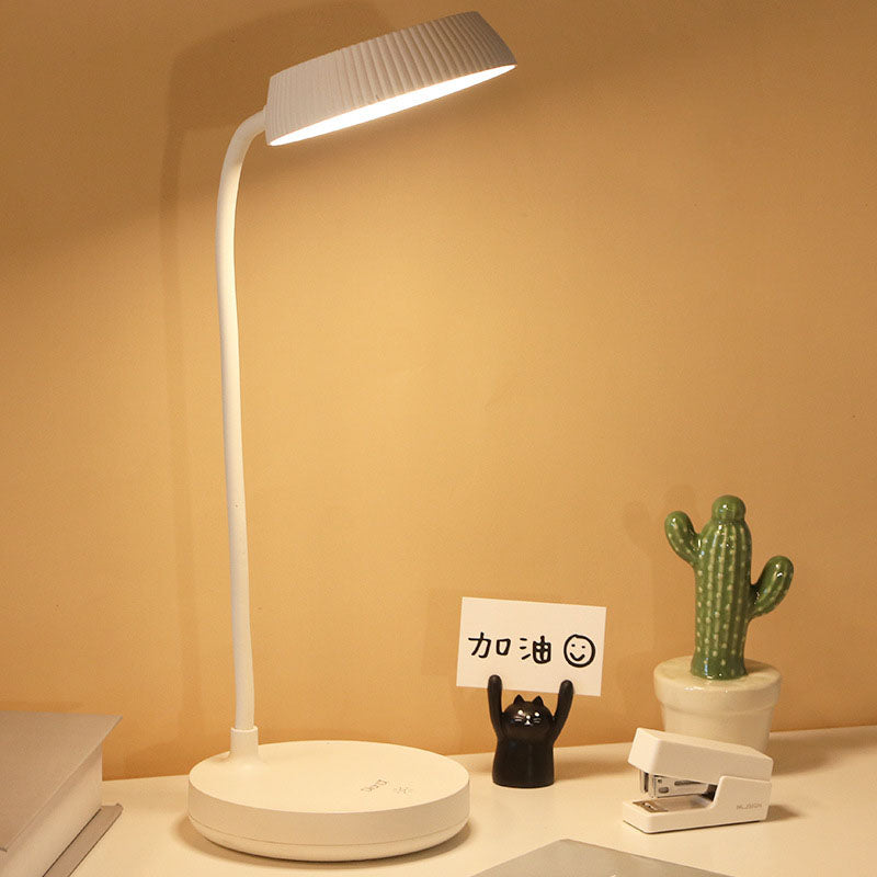 Junips | Nordic Minimalist Round Plate LED Touch Eye Protection USB Desk Lamp