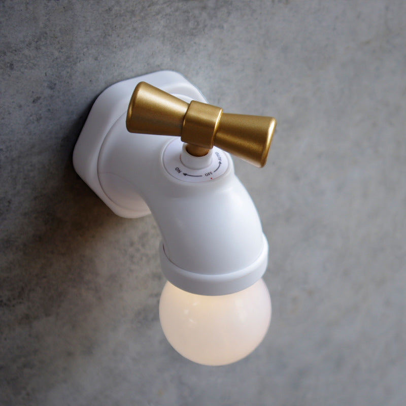 Junips | Modern creative faucet ABS PC USB LED night light wall lamp
