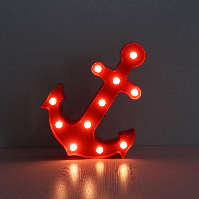 Junips | Scandinavian modern Boat Anchor ABS Battery LED Wall Sconce Lamp
