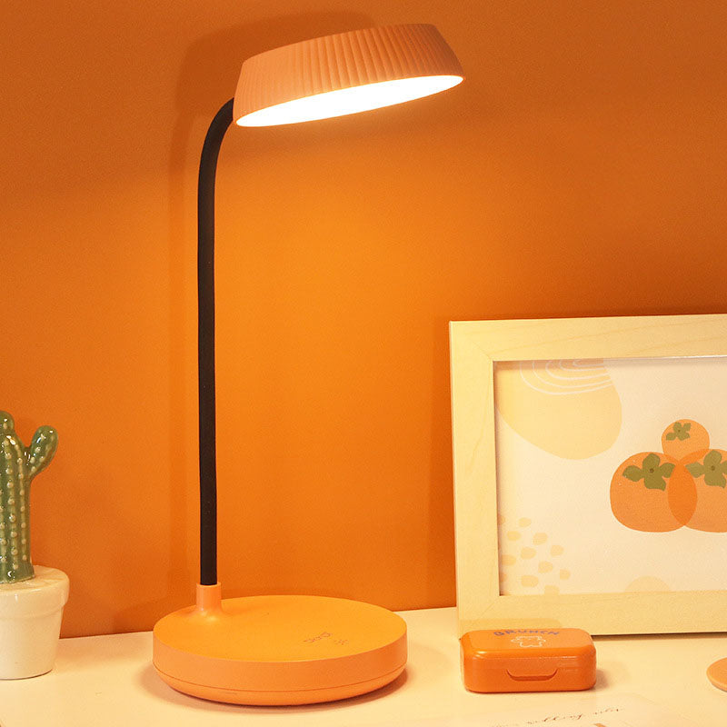 Junips | Nordic Minimalist Round Plate LED Touch Eye Protection USB Desk Lamp