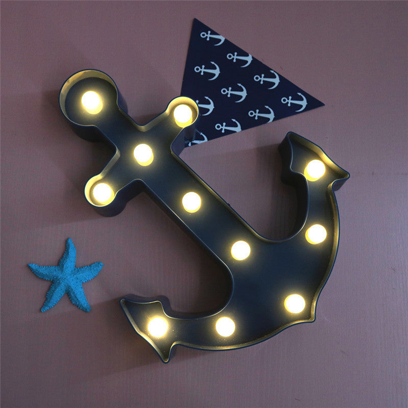 Junips | Scandinavian modern Boat Anchor ABS Battery LED Wall Sconce Lamp