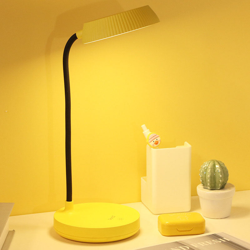 Junips | Nordic Minimalist Round Plate LED Touch Eye Protection USB Desk Lamp