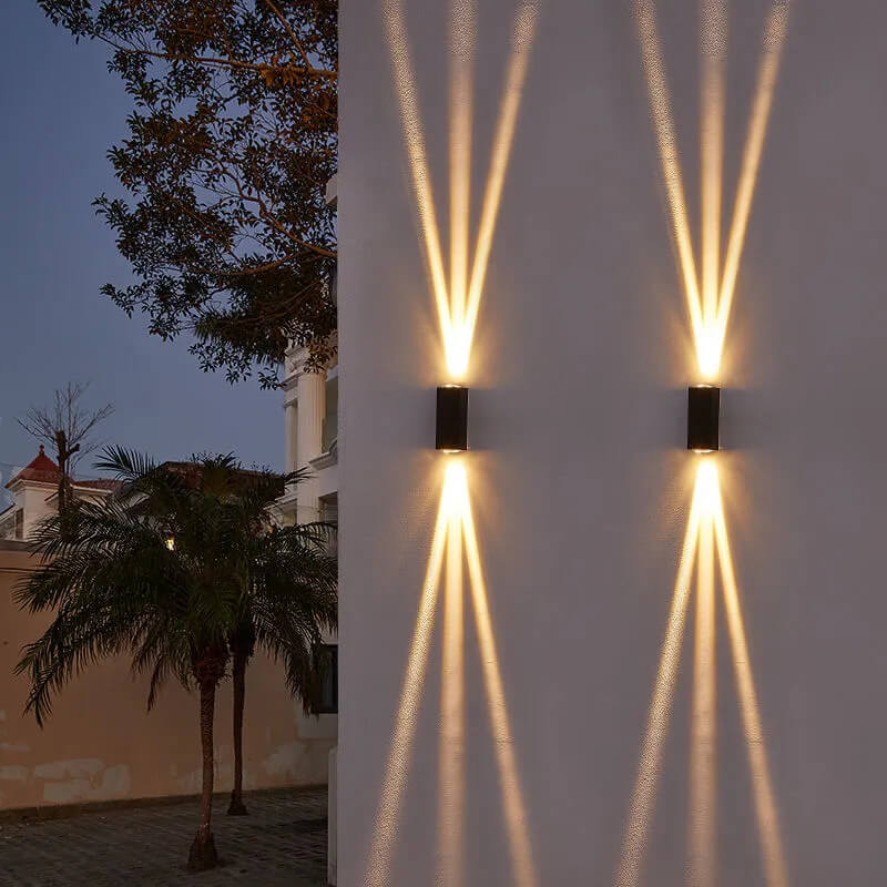 Junips | Modern Waterproof LED Outdoor Wall Light | IP65 Up/Down Aluminum Fixture | 6W-10W Hardwired Exterior Sconce | 600-1000 Lumens