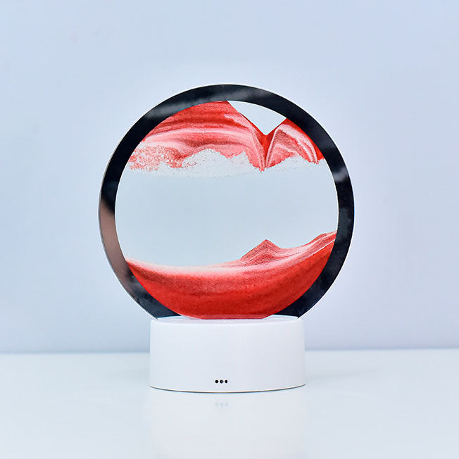 Junips | Creative Round Hourglass Quicksand 3D LED Night Light Table Lamp