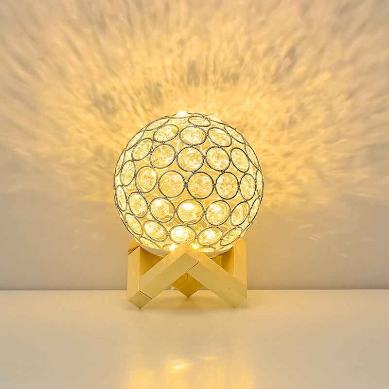 Junips | Modern Minimalistic Round USB Rechargeable LED Night Light Table Lamp