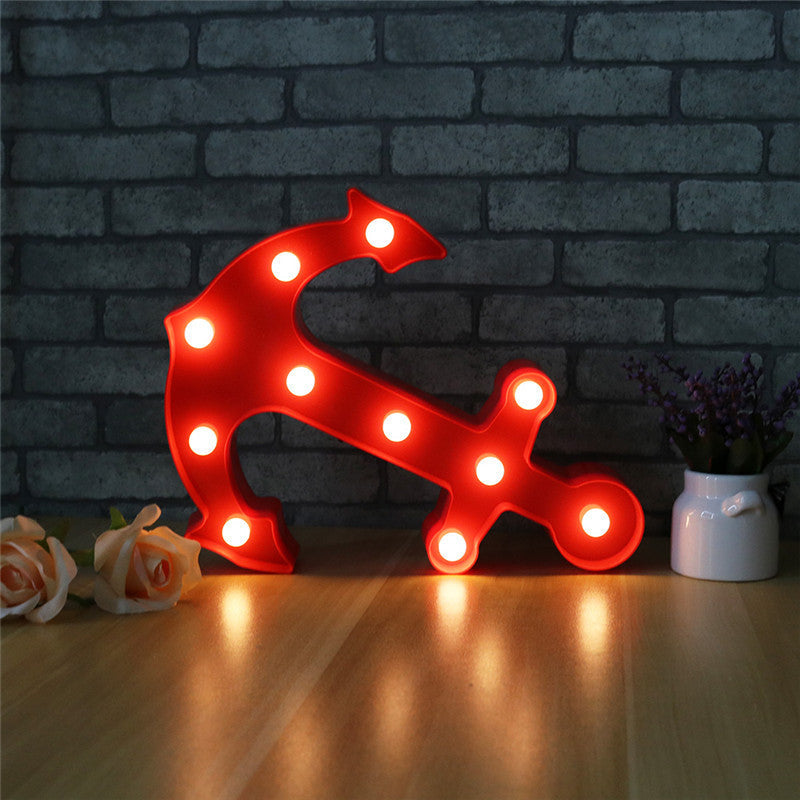Junips | Scandinavian modern Boat Anchor ABS Battery LED Wall Sconce Lamp