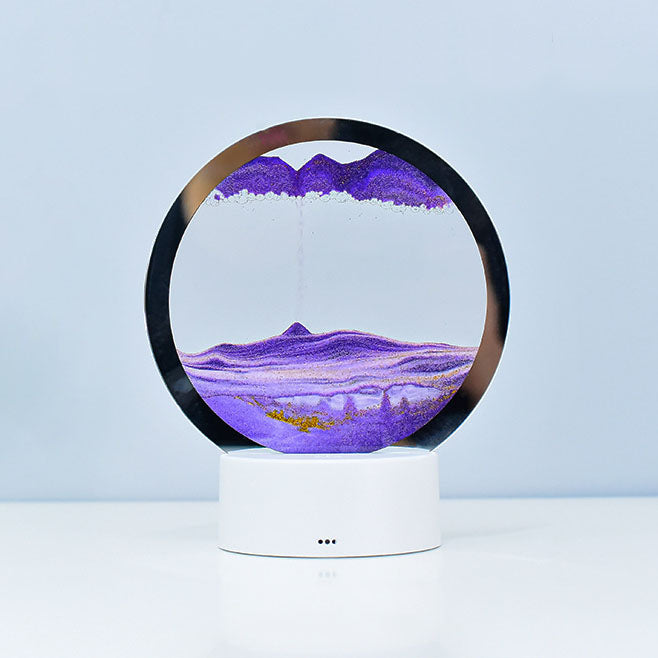 Junips | Creative Round Hourglass Quicksand 3D LED Night Light Table Lamp