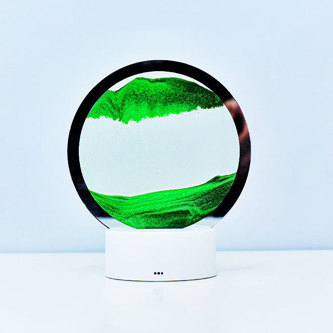 Junips | Creative Round Hourglass Quicksand 3D LED Night Light Table Lamp