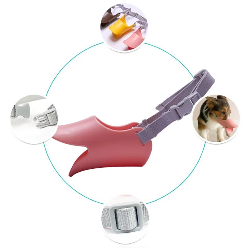 Junips | Adjustable Silicone Duckbill Dog Muzzle for Small and Large Dogs