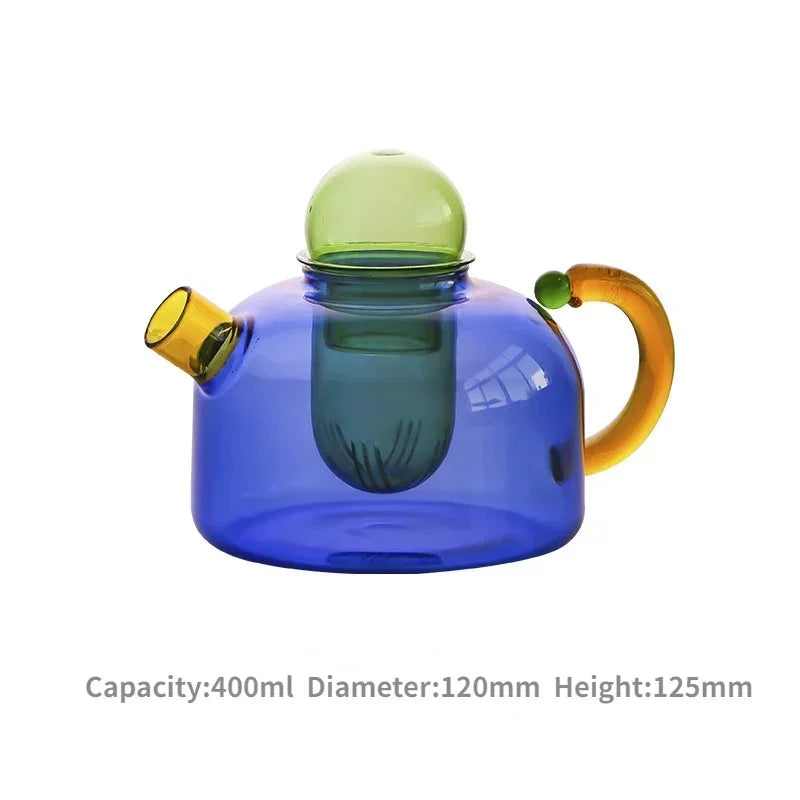 Junips | Vintage Colorful Glass Teapot