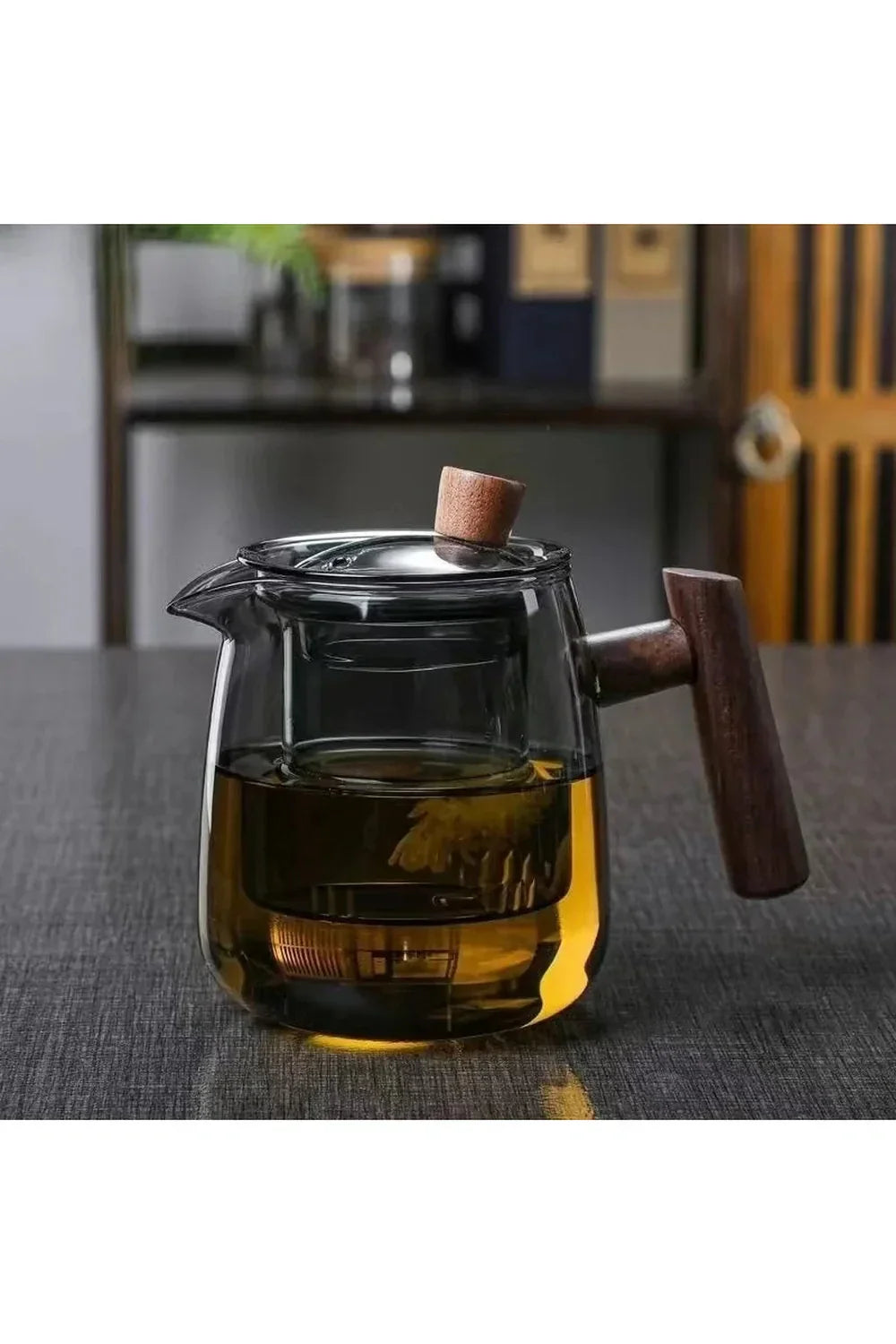Junips | Wood Handle Glass Teapot