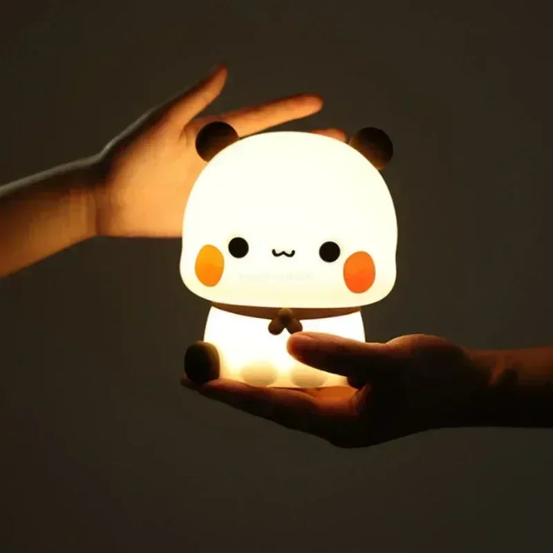 Junips | LED Night Light Bear Panda Bubu and Dudu Lamp Cute Cartoon Night Lights Toy Gifts Animal Peripheral Bedroom Decorative Living Room