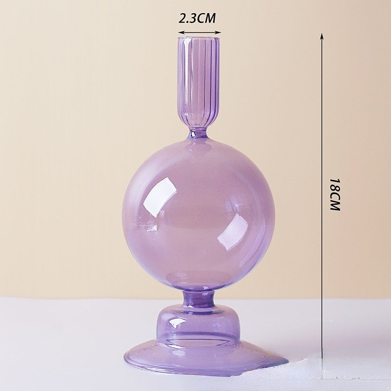 Junips | Lilac Candle Holder made of Glass