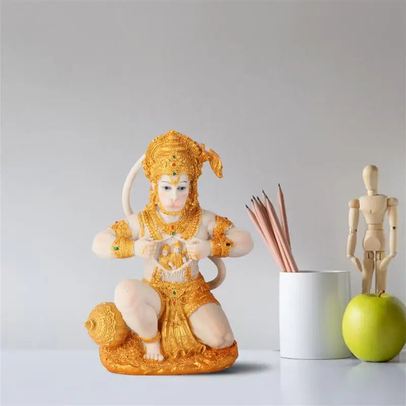 Junips | 1 Piece Hanuman Buddha Monkey God Figurine Southeast Asian Style Home Sculpture Lord Hanuman Statue Buddha Figur Ornament