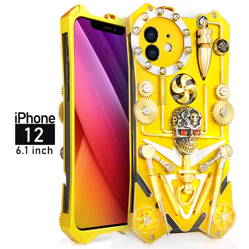 Junips | Mechanic Skull Cyberpunk Style iPhone Case