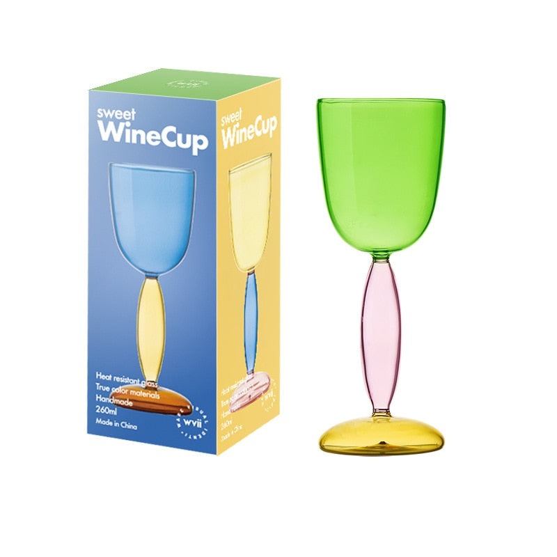 Junips | Borosilicate 3-Color Glassware - Wine Glass