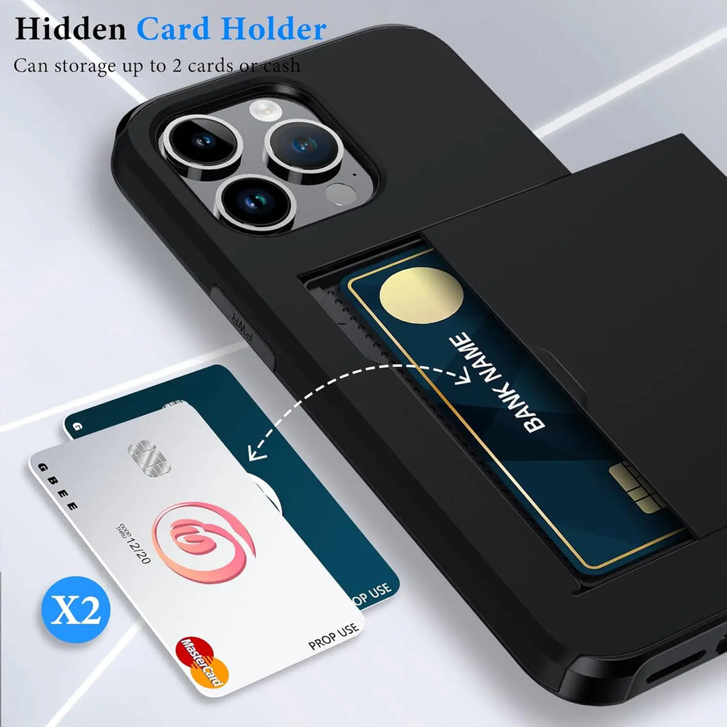 Junips | LuxShield iPhone Case with Card Holder | Slim Design | Card Storage | Protection & Style