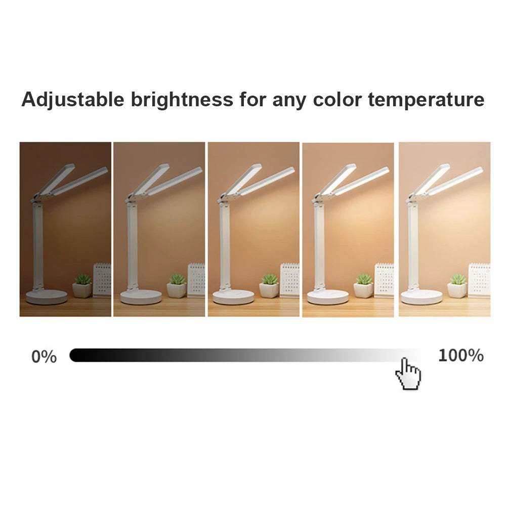 Junips | Adjustable Reading Lamp - Rechargeable Dimmable with Phone Table
