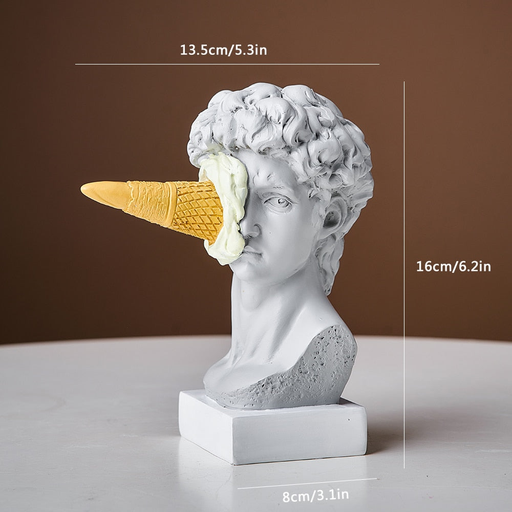 Junips | David Figurine with Ice Cream Home Decoration Sculpture