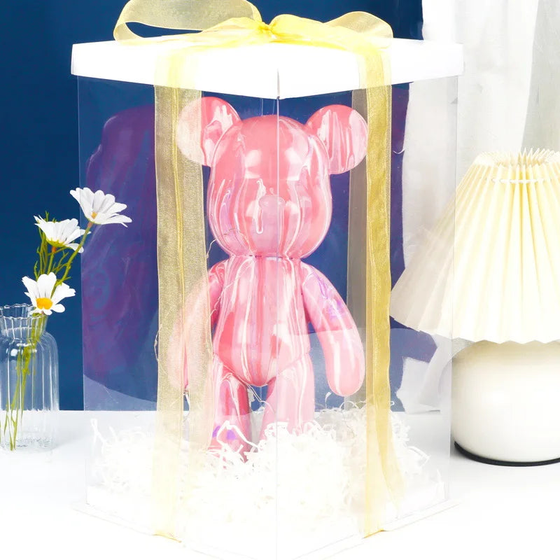 Junips | Graffiti Painted Fluid Violent Bear White Body Ornaments DIY Handmade Personalized Model Home Desktop Decoration Accessories New