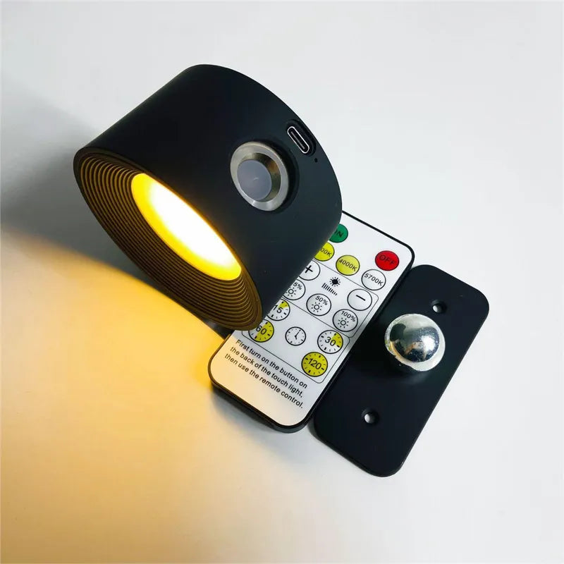 Junips | Spotlight Wireless Wall Lamp - 360° Rotation, Dimmable, Rechargeable Wall Light