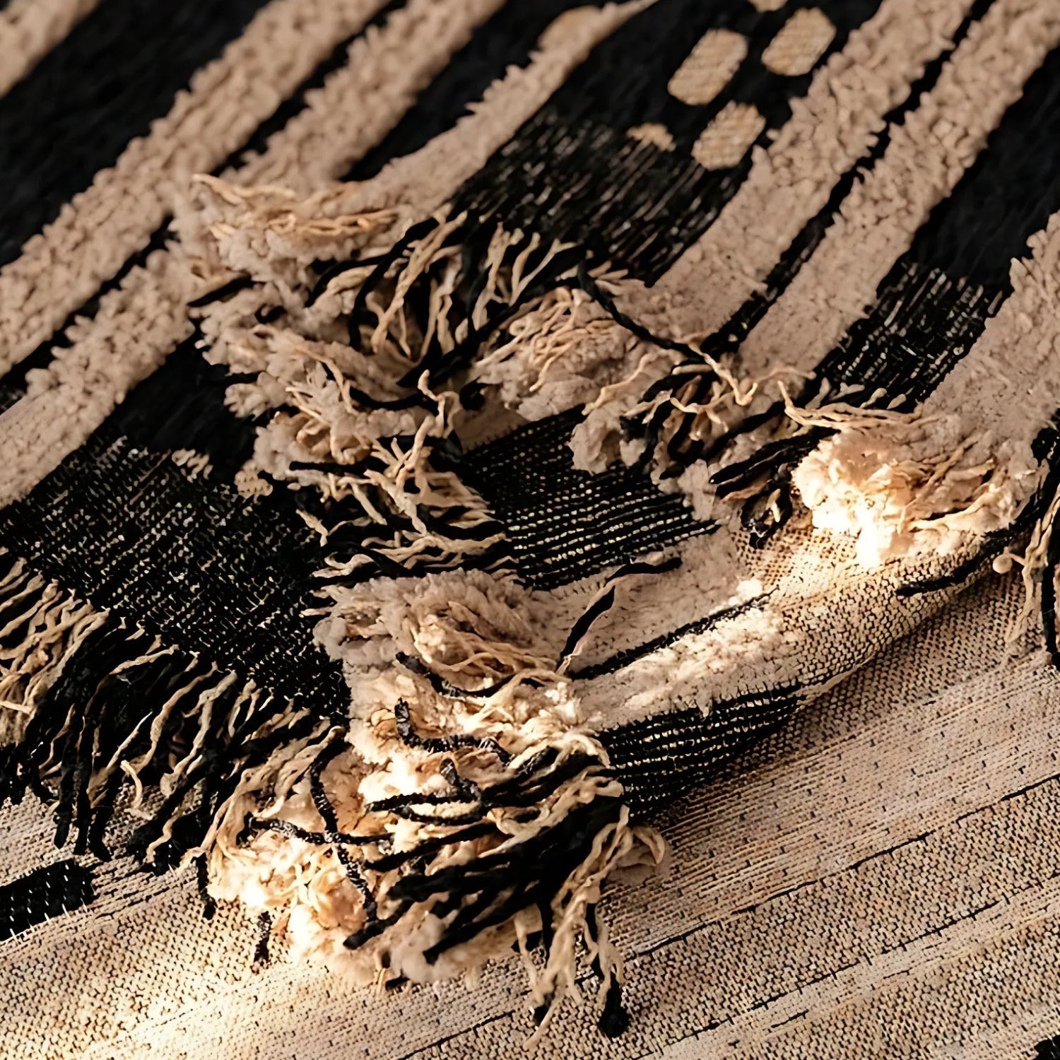Junips | Sahara Style Plush Boho Sofa Cover Blanket