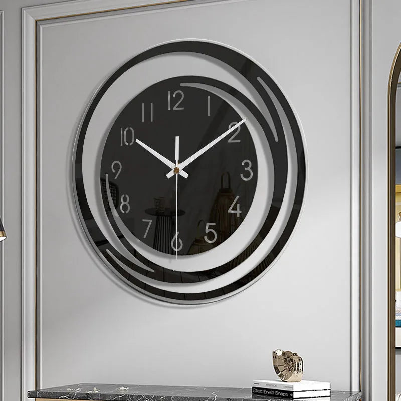 Junips | Acrylic Wall Clock - Scandinavian Design - Black - Clock