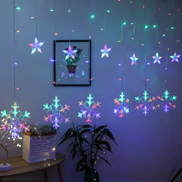 Junips | Solar Moon Star Lamp LED String Lights Decoration
