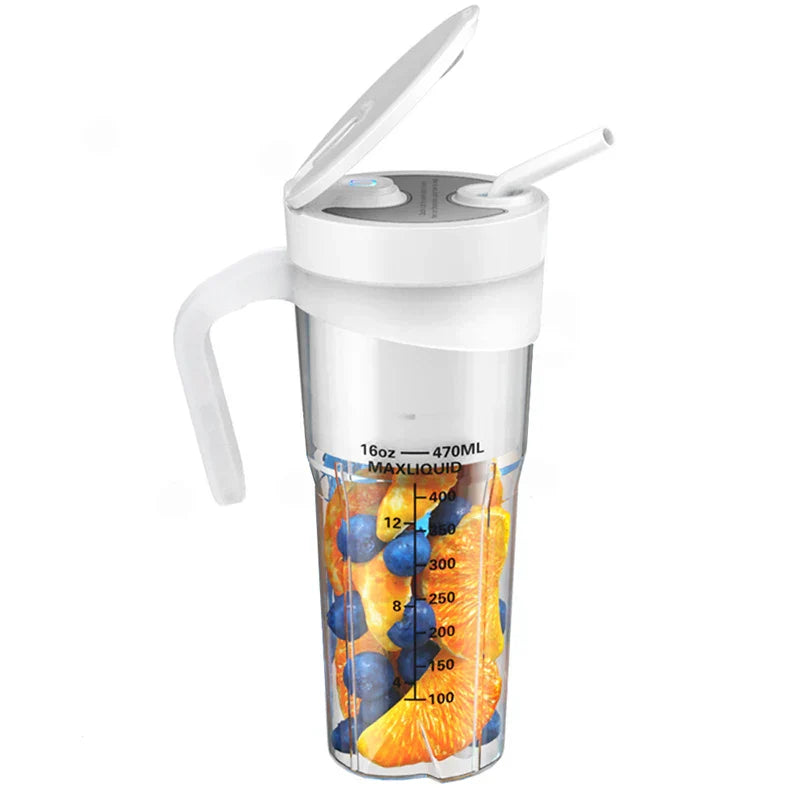 Junips | Portable Juicer - Rechargeable Mini Mixer with 6 Sharp Blades for Shakes and Smoothies