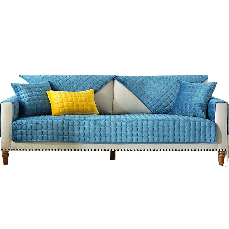 Junips | Cozy Soft Thick Plush Non-Slip Sofa Cover