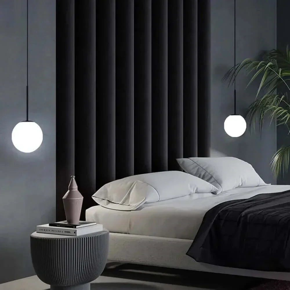 Junips | Mid-Century Modern Glass Ball Pendant Light