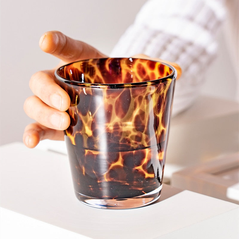 Junips | Leopard Retro Drinking Glass