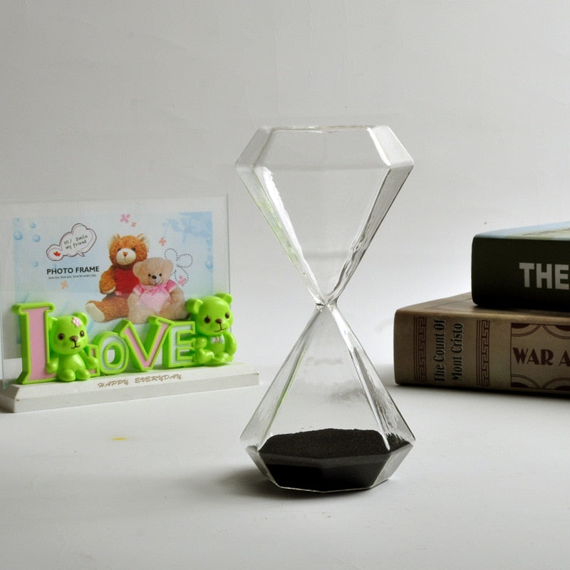 Junips | 5–60 Minute diamond hourglass, hourglass, hourglass, children's gift, hourglass, home decoration, available in multiple color options