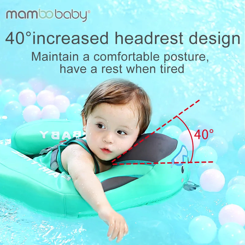 Junips | Mambobaby Non-inflatable Baby Swim Ring Seat - Pool Toy for Boys and Girls - Fun Accessories for Safe Water Play