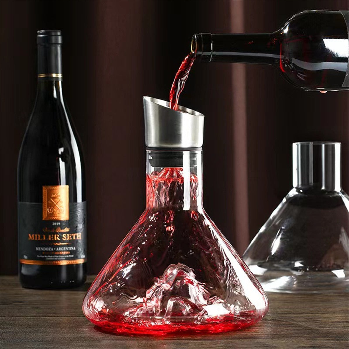 Junips | Dreamy Mountain Premium Crystal Wine Decanter
