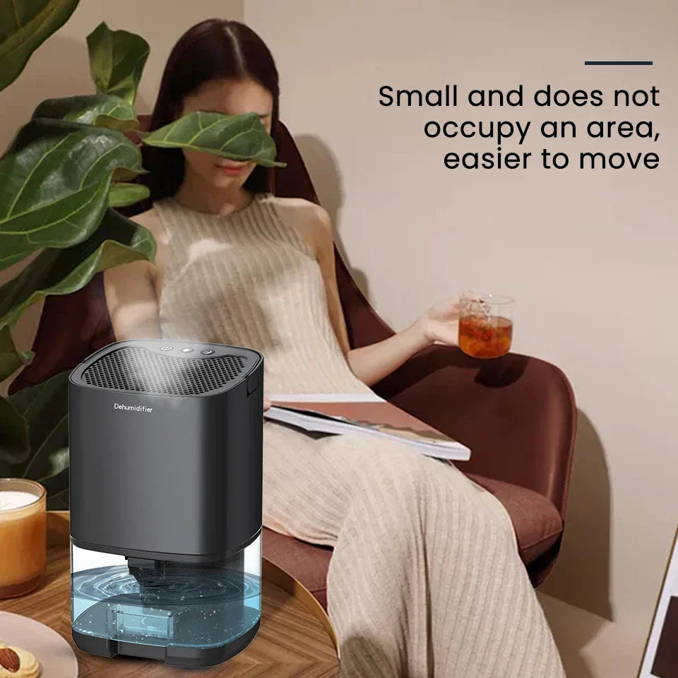 Junips | 1000ml Portable 2-in-1 Dehumidifier with Air Filter & Night Light – Aveline