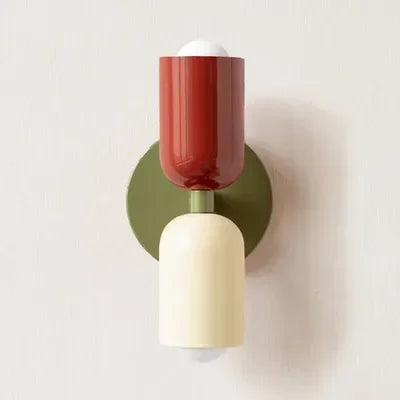 Junips | Nordic LED Wall Lamp Modern Minimalist Cream Double Head Lights For Living Room Bedroom Besides Study Indoor Decoration Fixture