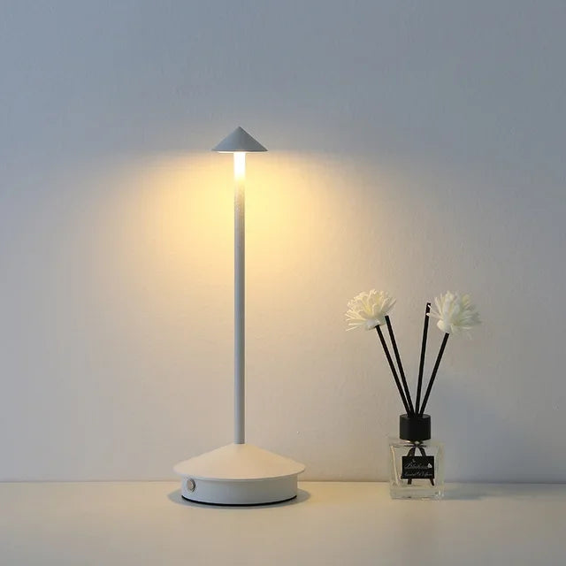 Junips | Rechargeable Table Lamp Creative Dining Room Touch Led Hotel Bar Coffee Pina Pro Table Lamp Decorative Desk Lamp
