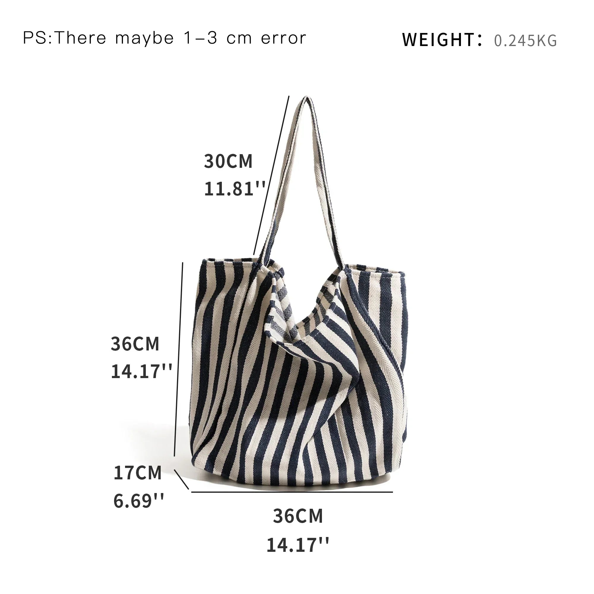 Junips | Striped linen tote bag