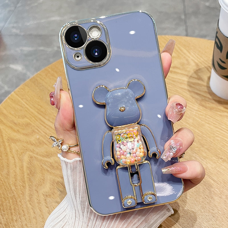 Junips | Bear Lover Colorful 3D Doll Phone Case