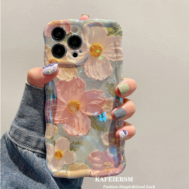 Junips | Blossom Glow Floral Pattern iPhone Case