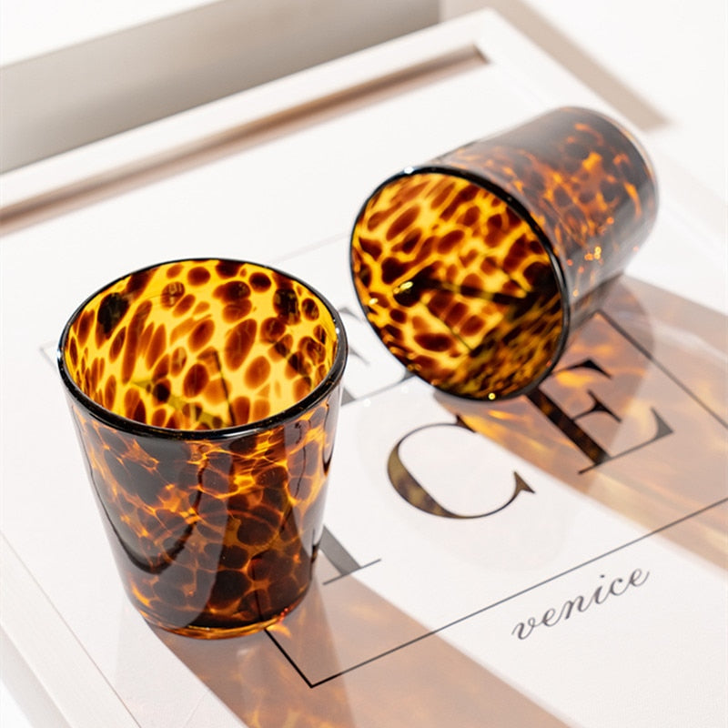 Junips | Leopard Retro Drinking Glass