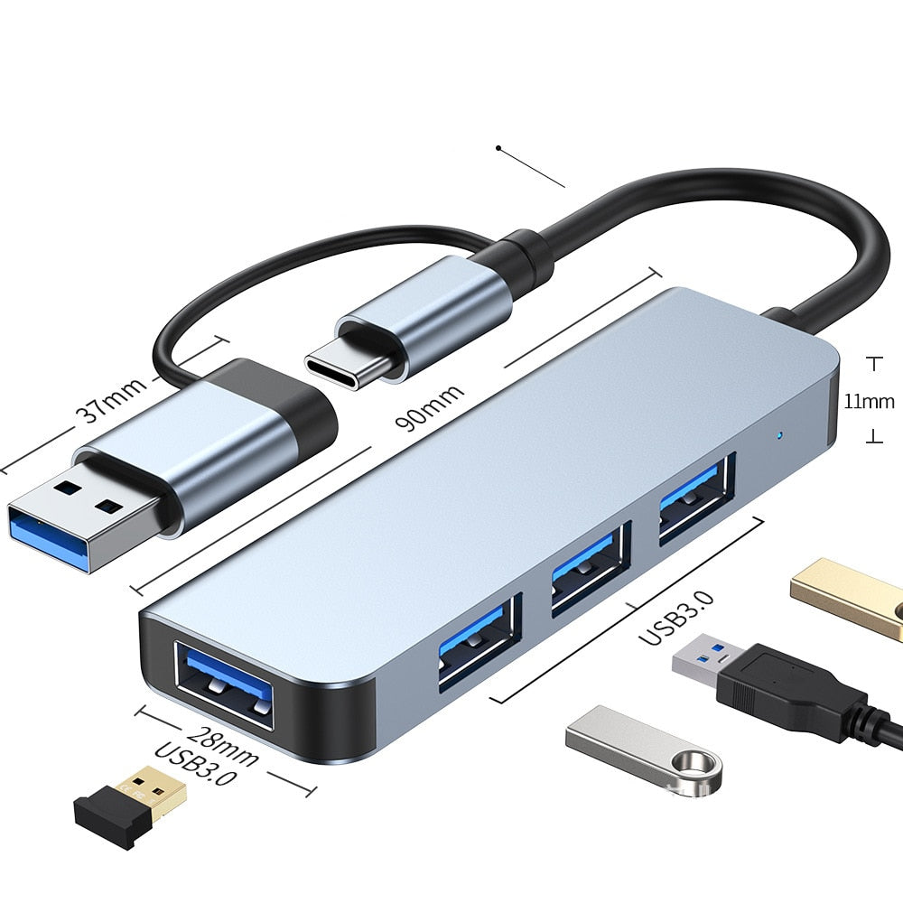 Junips | Thunderbolt 3 USB-C Hub with HDMI, PD, SD/TF for MacBook Air M1 and iPad Pro