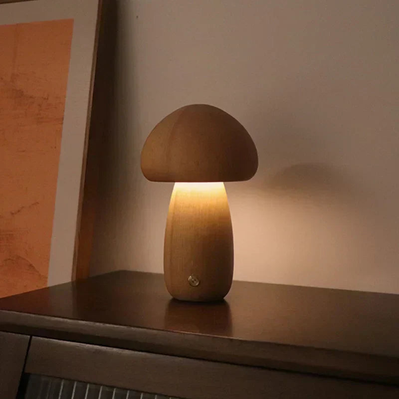 Junips | GlowMush Touch Lamp: Soft Light Decorative LED Table Lamp for Bedroom & Children's Room Ambience