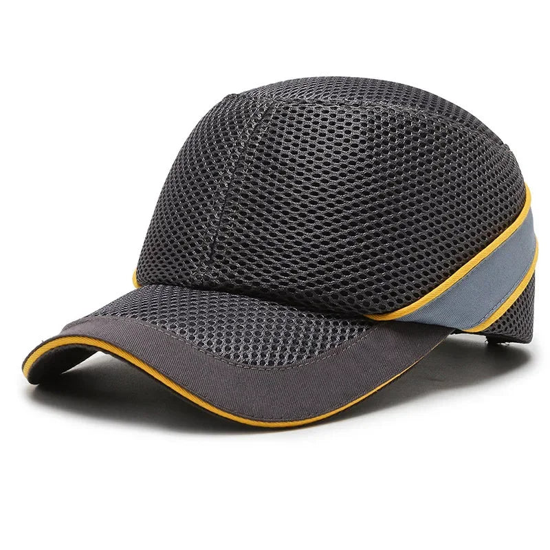 Junips | Red Safety Bump Cap - Helmet with hard ABS inner core for head protection at home, work, and factory